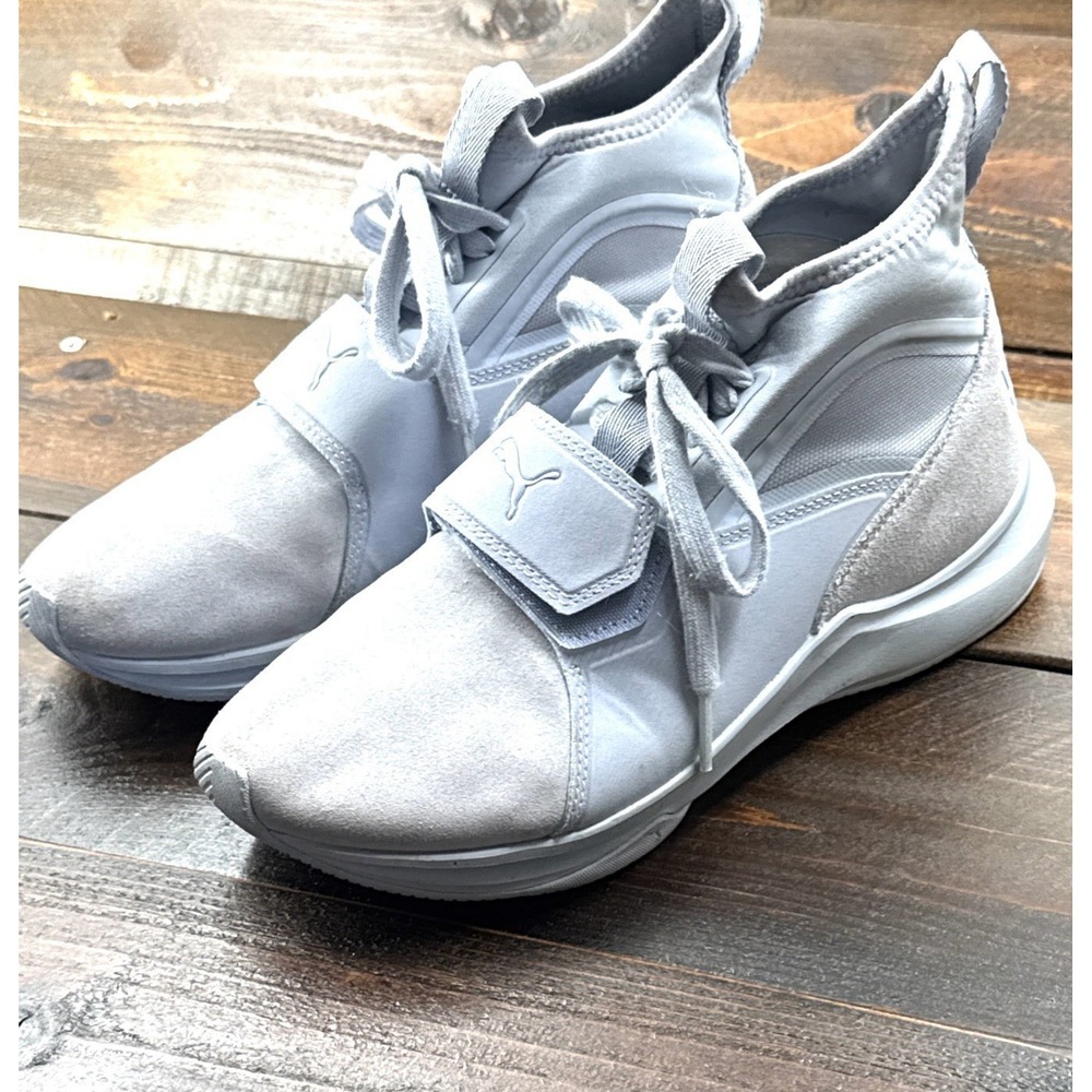 Puma Phenom Suede Women's 7.5 Mid Athletic Sneakers Icelandic Blue - Picture 14 of 14